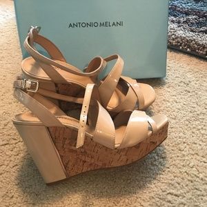 ANTONIO MELANI SYDNIEE NUDE WEDGES SIZE 9M
